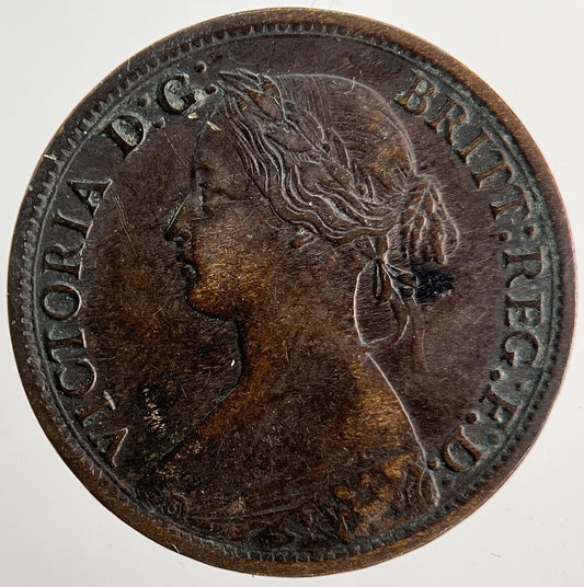 1866 Victoria Farthing Coin | Fine Collectable Grade | a9743