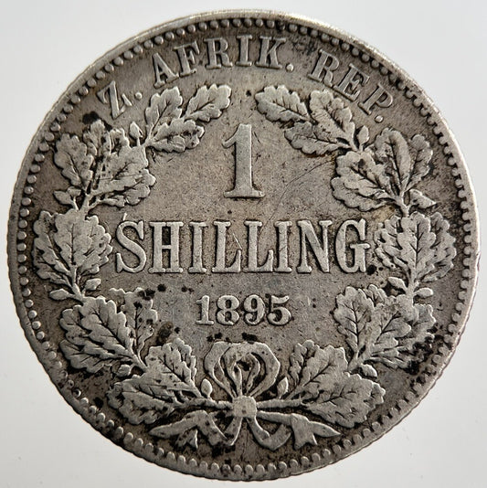 1895 South Africa Shilling Silver Coin | Collectable Grade