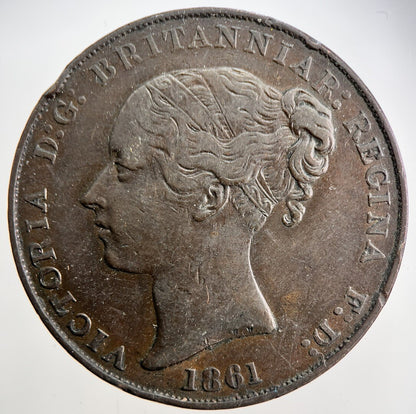 1861 Jersey 1/13th Shilling Penny Coin | Very High Grade