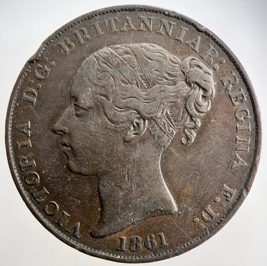 1861 Jersey 1/13th Shilling Penny Coin | Very High Grade