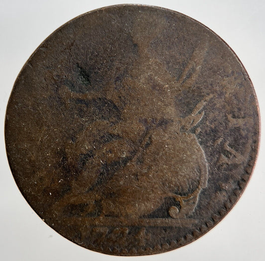 1774 George III Half-Penny | British Coin | Worn Grade | a1812