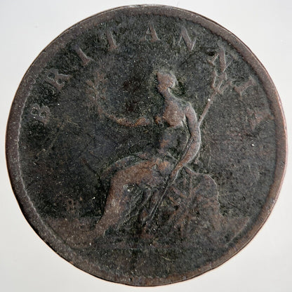 1807 George III Half-Penny | British Coin | Fair Grade | a1806