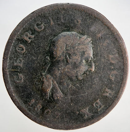 1807 George III Half-Penny | British Coin | Fair Grade | a1806