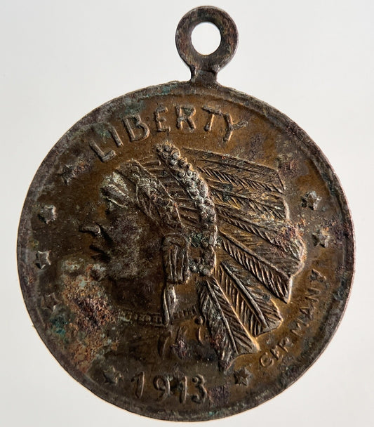 1913 US USA Indian Head Coin Medal Token | Collectable Grade