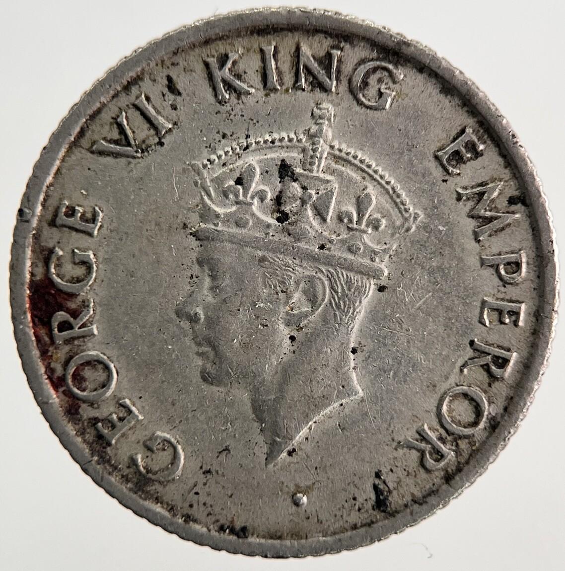 1946 India Quarter 1/4 Rupee Coin | Very High Grade