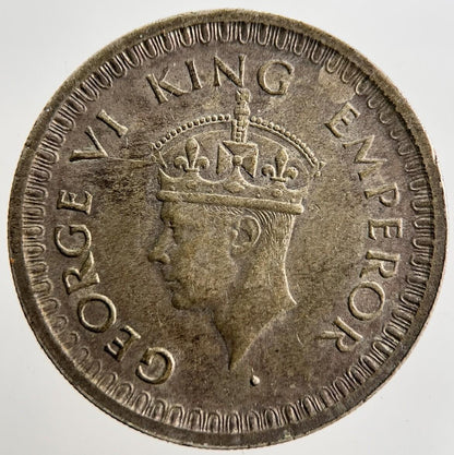 1945 India 1/2 Half Rupee Silver Coin | Fine Collectable Grade