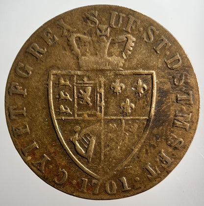 1701 George III British Good Old Days Gaming Token | Collectable Grade | a3610