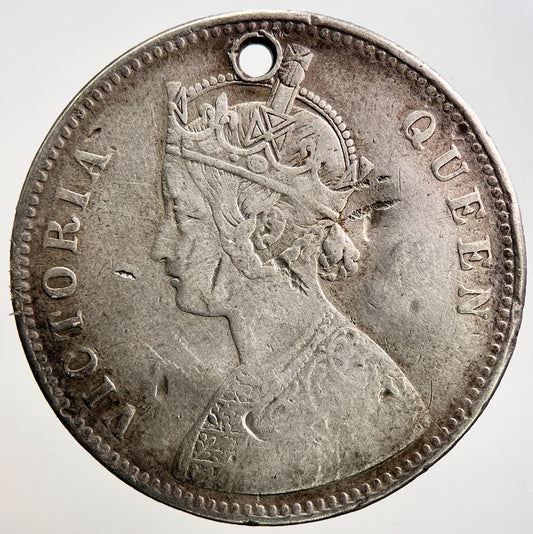 1862 India 1 One Rupee Silver Coin | Collectable Grade | a1338