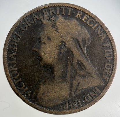 1899 Victoria One Penny Coin | Collectable Grade