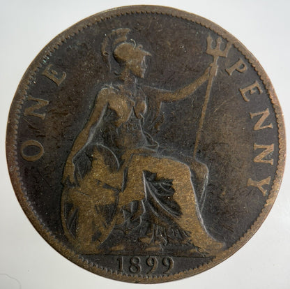 1899 Victoria One Penny Coin | Collectable Grade