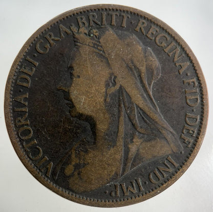 1899 Victoria One Penny Coin | Collectable Grade