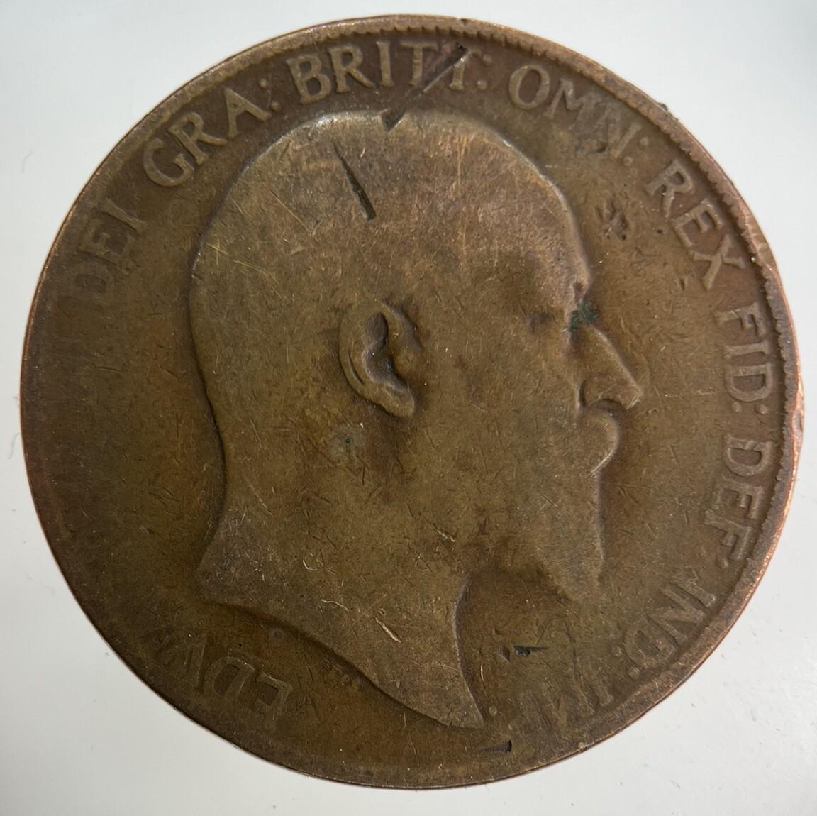 1907 Edward VII One Penny Coin | Collectable Grade