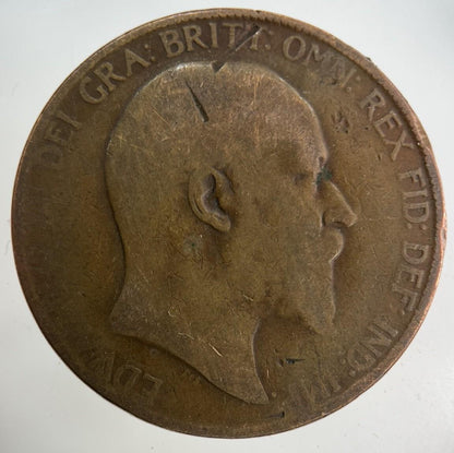 1907 Edward VII One Penny Coin | Collectable Grade