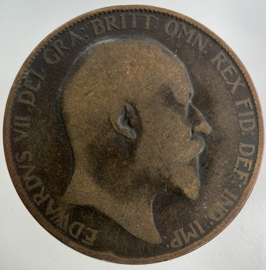 1907 Edward VII One Penny Coin | Collectable Grade