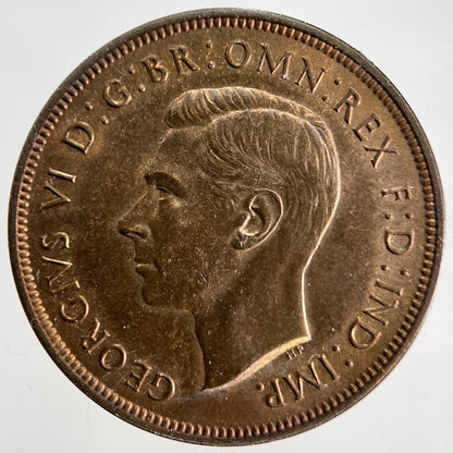 1937 George VI Penny Coin | Very High Grade | a1860