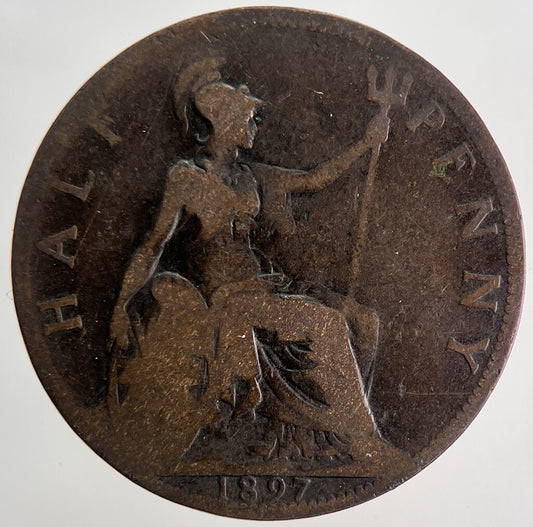 1897 Victoria Half-Penny Coin | Collectable Grade | a9773