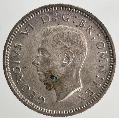 1937 George VI British Sixpence Silver Coin | Very High Grade | a9768