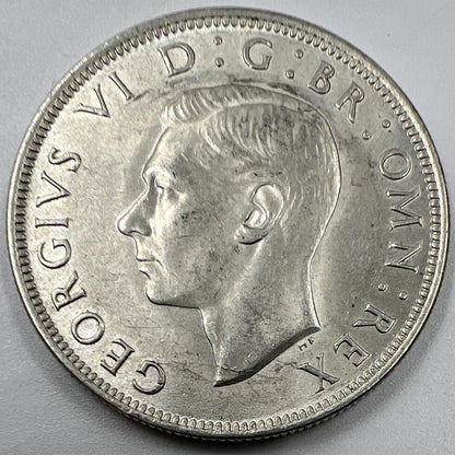 1945 George VI Half-Crown | British Silver Coin | Very Fine Grade | a1059
