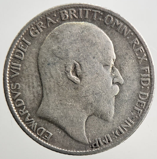 1909 Edward VII Sixpence Silver Coin | Collectable Grade | a3675