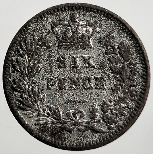 19th Century Victoria Six-Pence Toy Money Coin Token | Collectable Grade | a1337