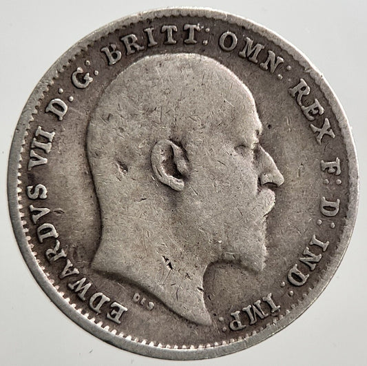 1902 Edward VII Threepence Silver Coin | Collectable Grade | a2773