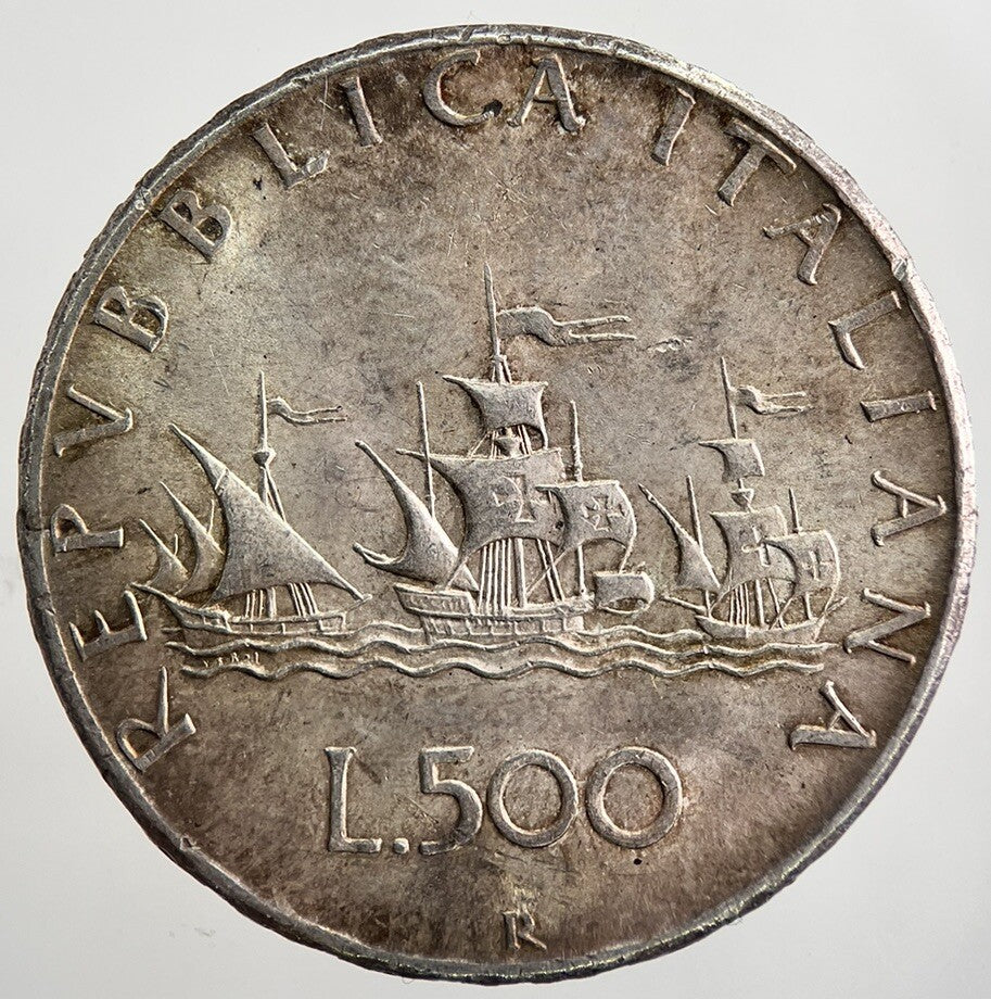 Italy 500 Lira Italy Silver Coin | Very High Grade | a2529