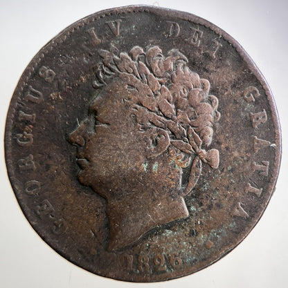 1826 George IV Half-Penny Coin | Collectable Grade | a3672