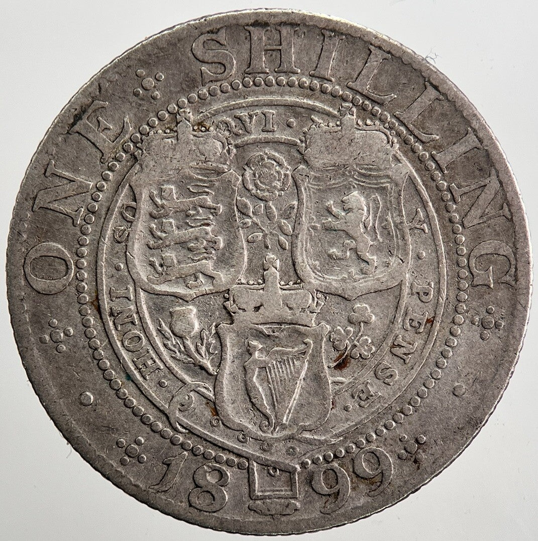 1899 Victoria Shilling Silver Coin | Collectable Grade | a5061