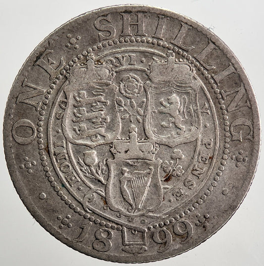 1899 Victoria Shilling Silver Coin | Collectable Grade | a5061