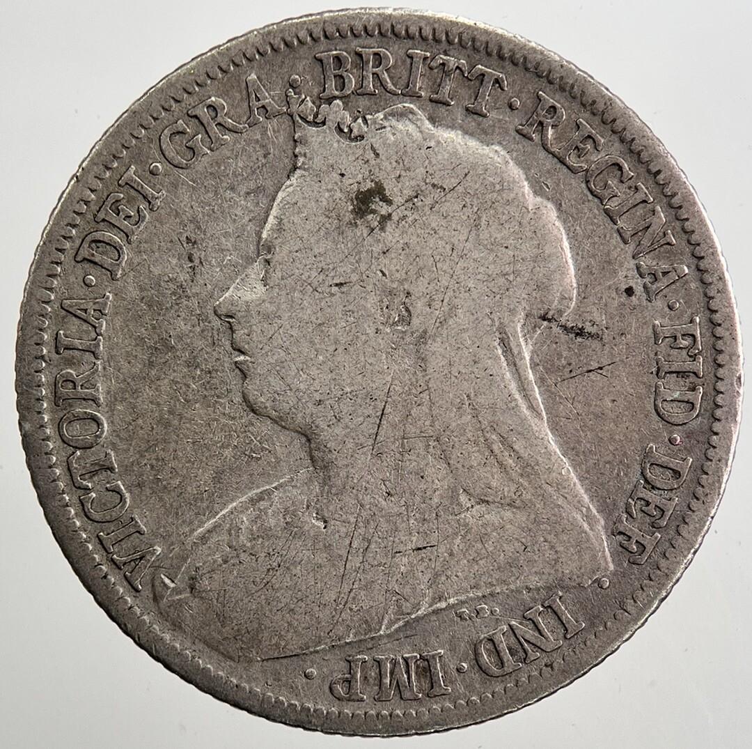 1899 Victoria Shilling Silver Coin | Collectable Grade | a5061