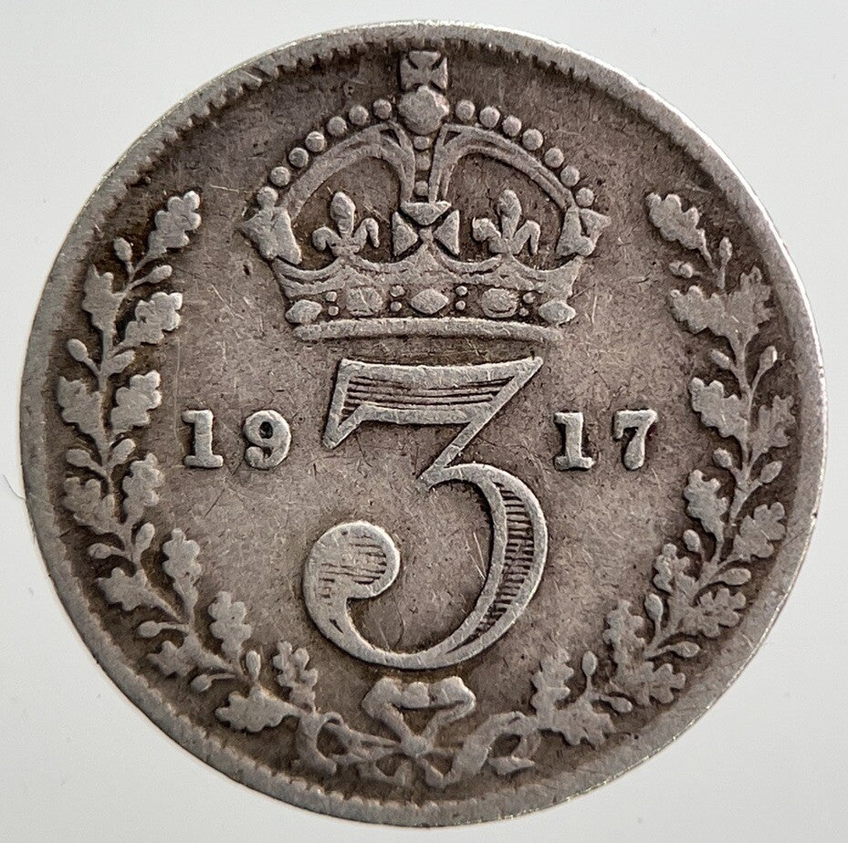 1917 George V Threepence Silver Coin | Collectable Grade | a2797
