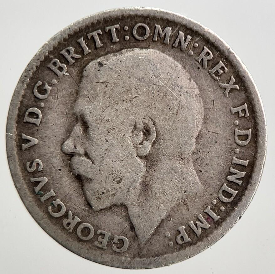 1917 George V Threepence Silver Coin | Collectable Grade | a2797