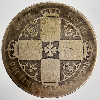 Victoria Gothic Florin | British Silver Coin | Fair Grade | a1259