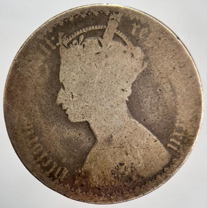 Victoria Gothic Florin | British Silver Coin | Fair Grade | a1259