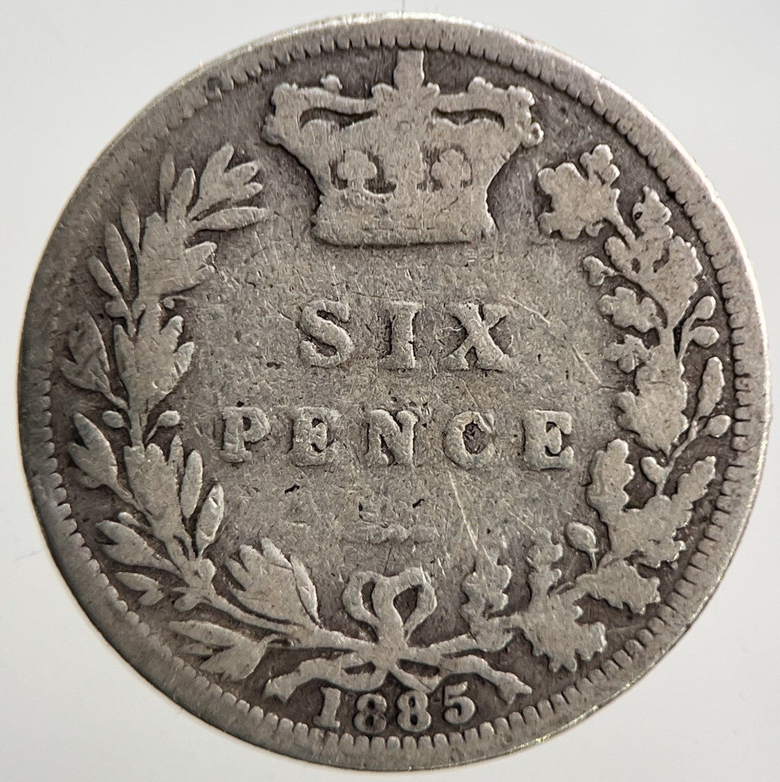 1885 Victoria Sixpence Silver Coin | Collectable Grade | a3673
