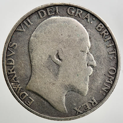 1902 Edward VII Shilling British Silver Coin | Collectable Grade | a2292