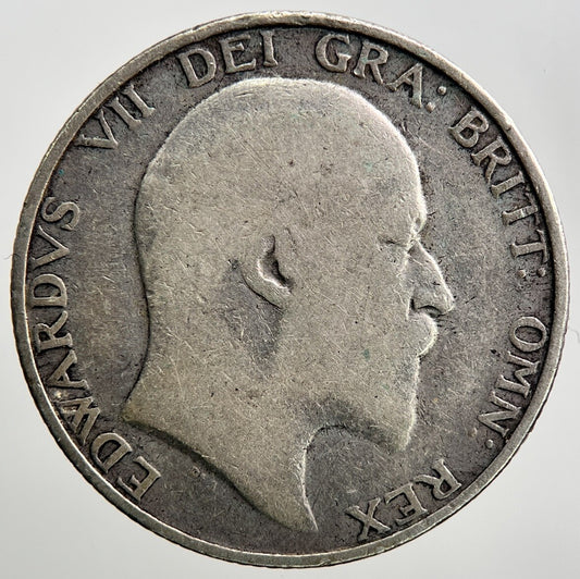 1902 Edward VII Shilling British Silver Coin | Collectable Grade | a2292