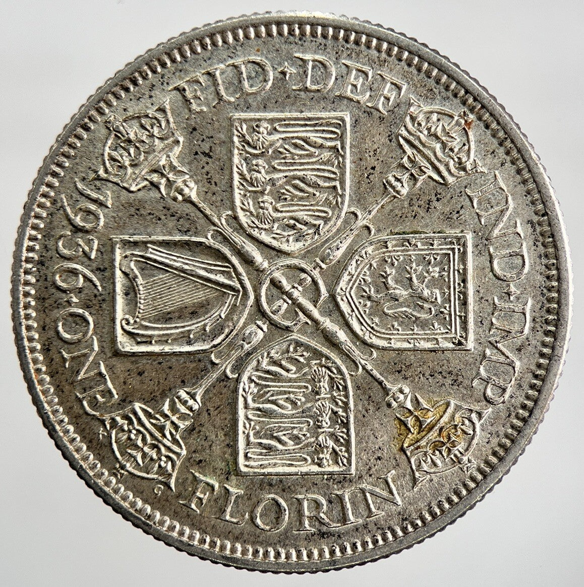 1936 George V Florin British Silver Coin | Very High Grade | a1743