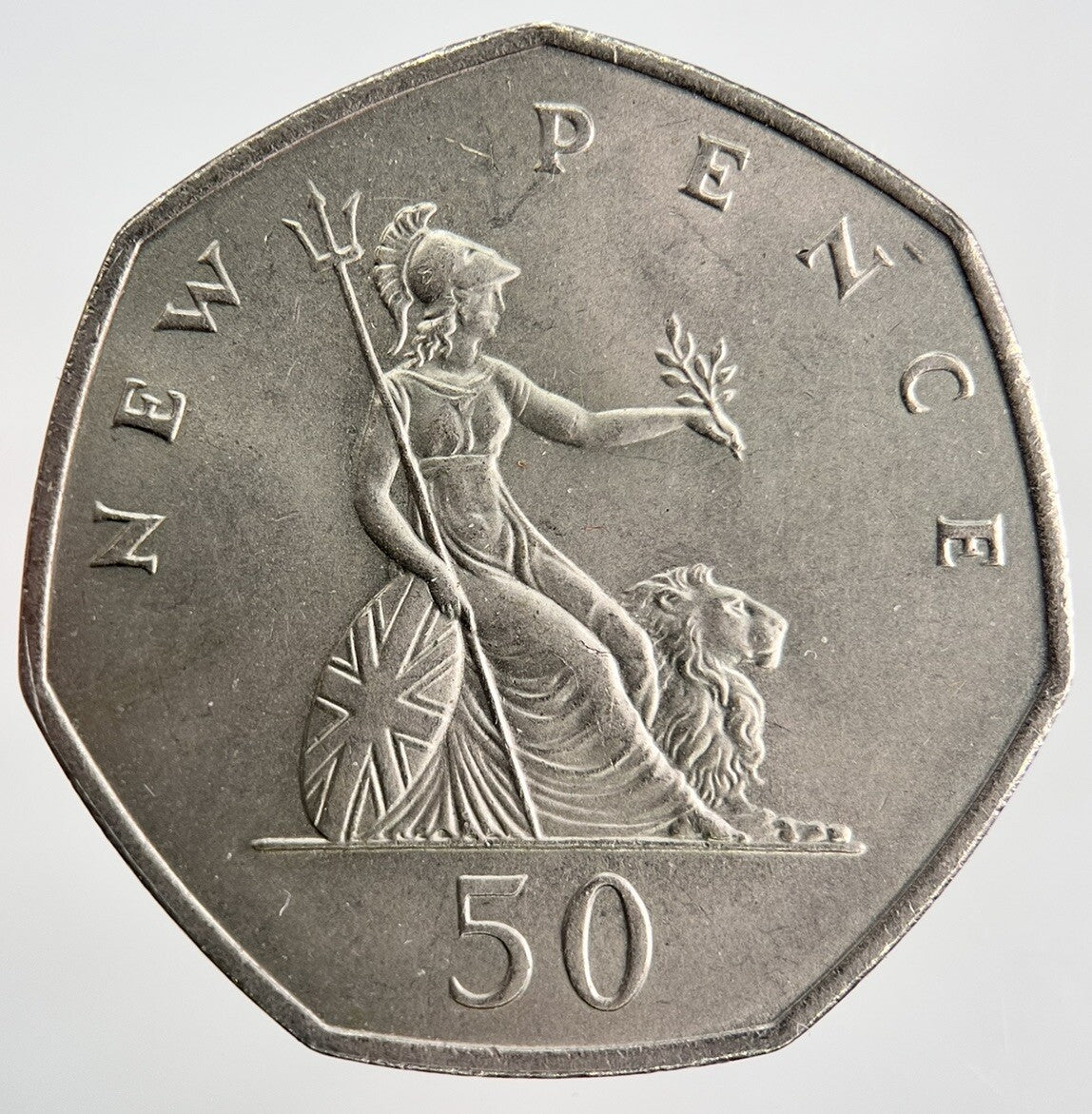 1969 Elizabeth II 2nd 50p 50 Pence British Coin | Very High Grade | a352