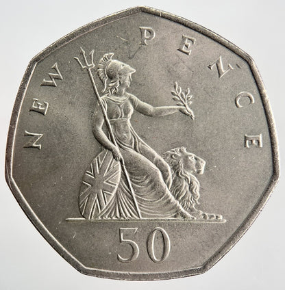 1969 Elizabeth II 2nd 50p 50 Pence British Coin | Very High Grade | a352