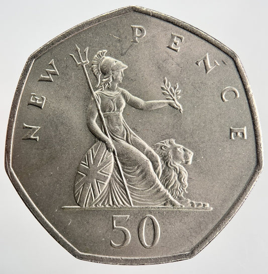 1969 Elizabeth II 2nd 50p 50 Pence British Coin | Very High Grade | a352