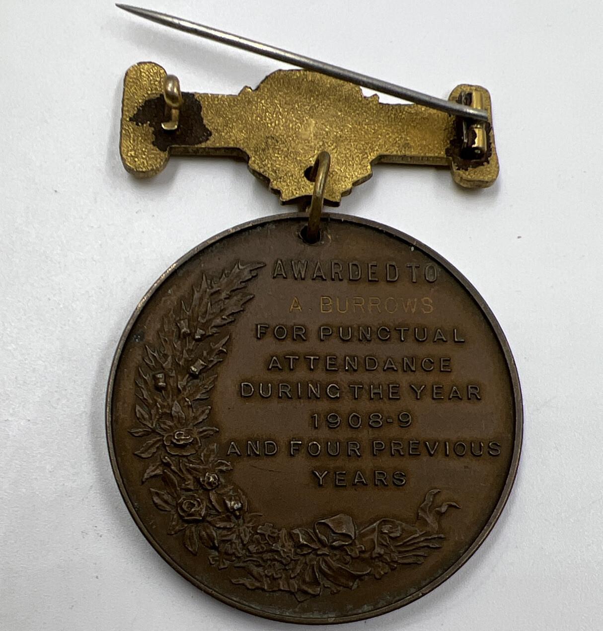 1902 London County Council Edward VII Attendance Medal | Collectable Grade a323