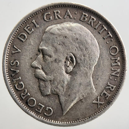 1917 George V Shilling British Silver Coin | Fine Collectable Grade | a2661