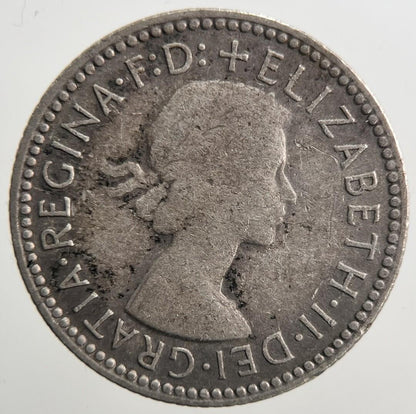 1955 Australia Sixpence Silver Coin | Fine Collectable Grade | a123