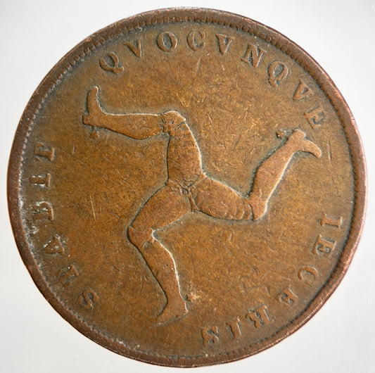 1839 Isle of Man Penny Coin | Collectable Grade | a1830