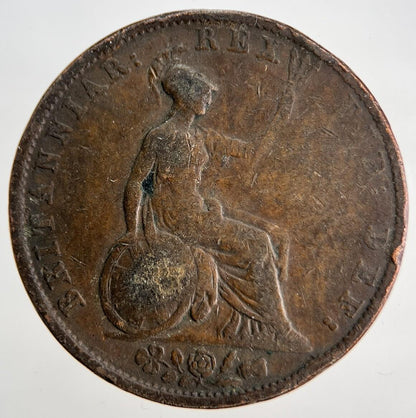 1834 William IV Half-Penny Coin | British Coin | Collectable Grade | a1841