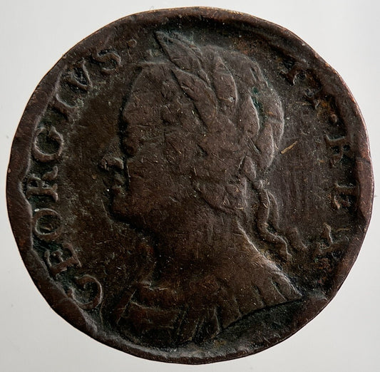1754 George 2nd II Farthing Coin | Collectable Grade | a2441