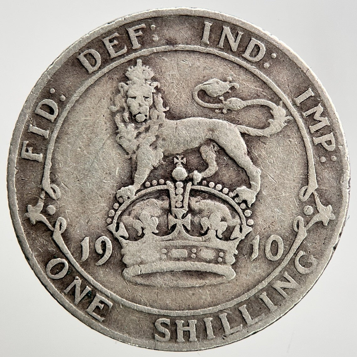 1910 Edward VII Shilling British Silver Coin | Collectable Grade | a1351