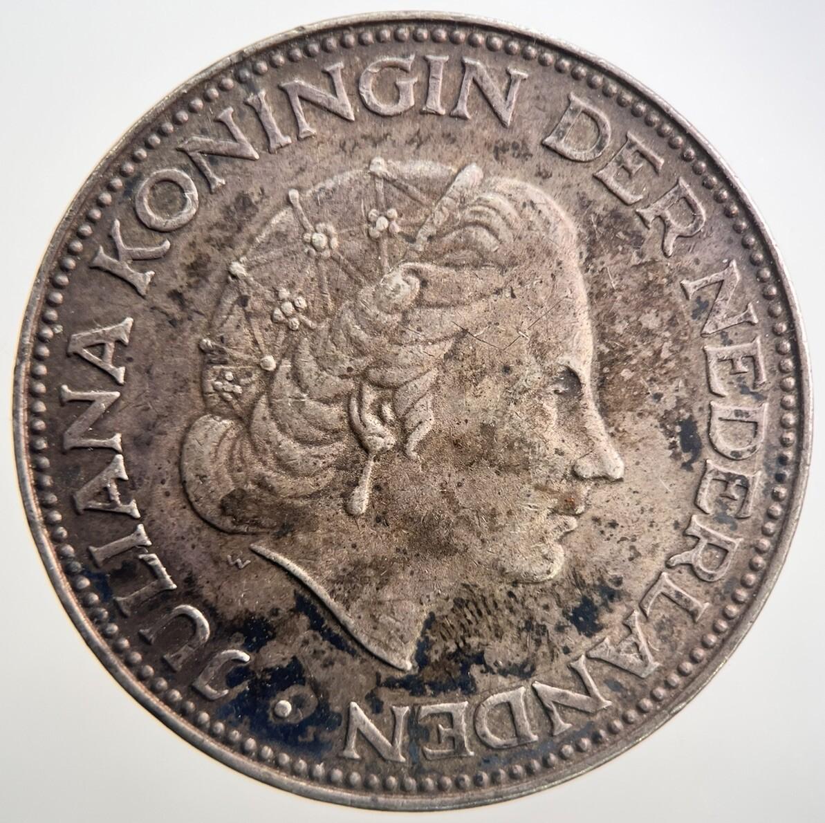 1961 Netherlands 2 1/2 Two Half Gulden Silver Coin | Very High Grade | a2569