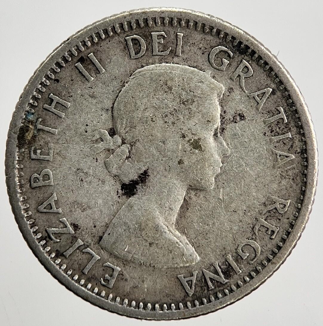 1953 Canadian 10 Cents Silver Coin | Collectable Grade | a2025